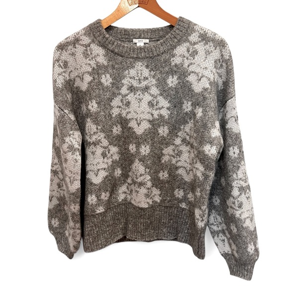 Lewit Jacquard Wool/Mohair Blend Sweater Size Medium - Picture 3 of 11